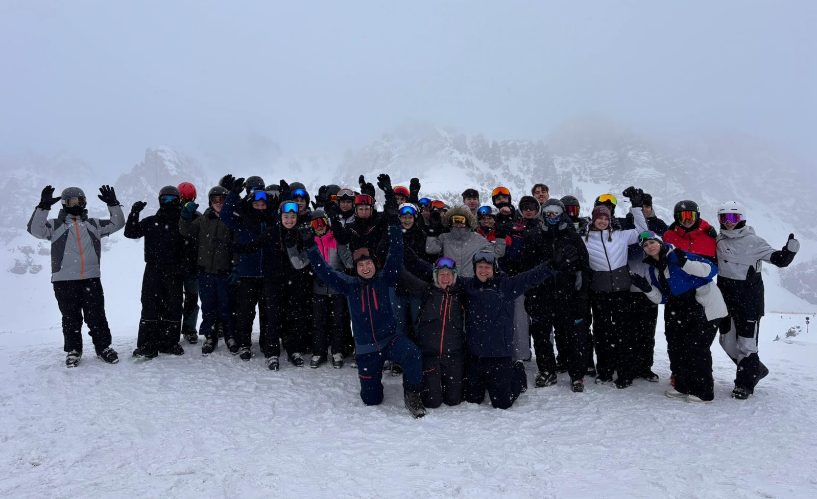 Abschlussbild der Skiausfahrt